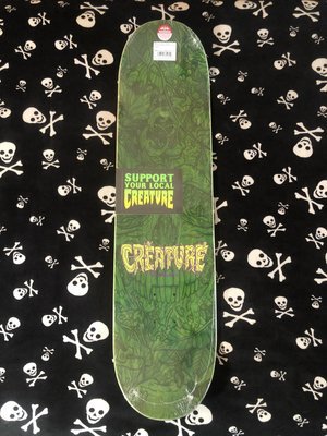 CREATURE~ GRAVETTE ARCHFIEND EVERSLICK SKATEBOARD DECK — DEATHGEAR